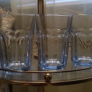 Libbey Vintage Ice Blue Tumblers